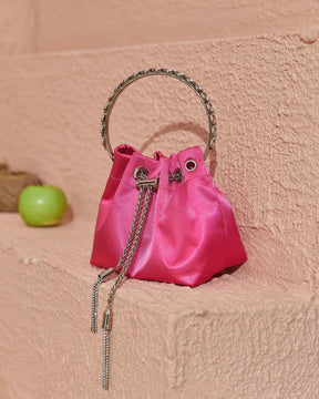 Bolsa Londres Pink Cetim