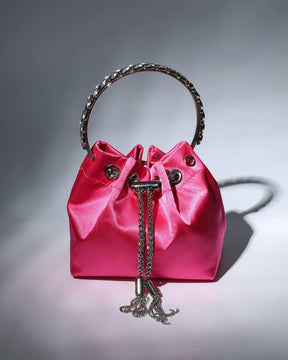 Bolsa Londres Pink Cetim